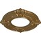 Ekena Millwork Benson Ceiling Medallion (Fits Canopies up to 4 1/8"), 9"OD x 4 1/8"ID x 5/8"P, Pale Gold CM09BNPAS - alternate 2